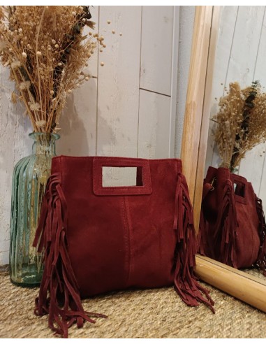 Sac à franges Moa Bordeaux Toutes les collections ici