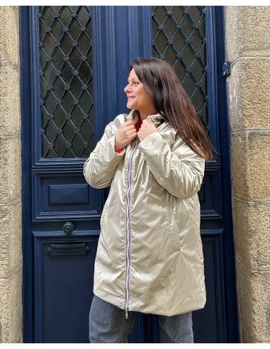 Impermeable long doré reversible FS store