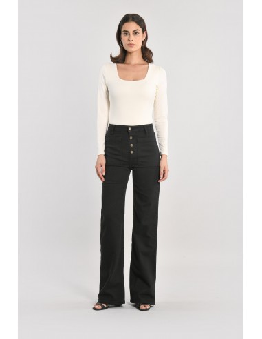 PANTALON FLARE THADEE NOIR 50-70% off 