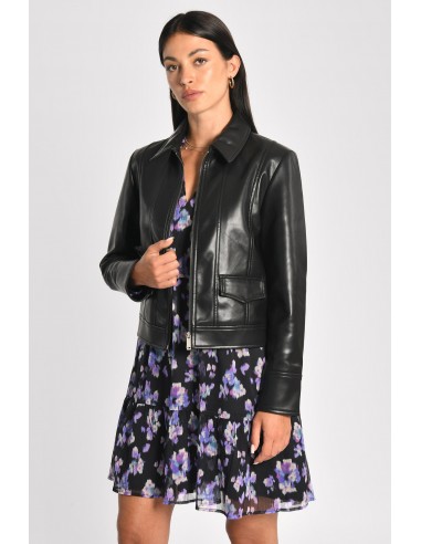 VESTE SIMILI CUIR KENDALL NOIR pour bénéficier 