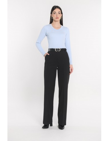 PANTALON TAILLE HAUTE MATHILDA NOIR français