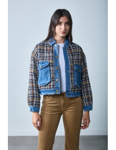 Blouson chaud bi-matière tweed - Urban rembourrage situé sous