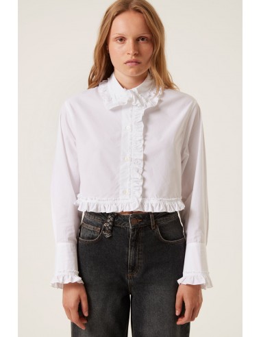 Short ruffled shirt Paris Déstockage Promo