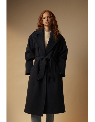 Long double-faced wool coat ouvre sa boutique